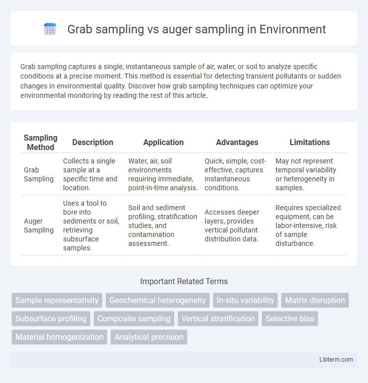 auger sampling vs Grab sampling in Environment - What is The Difference?