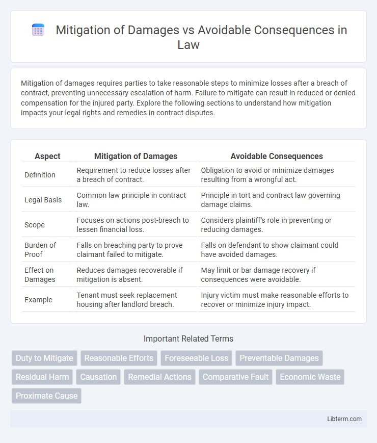 Avoidable Consequences vs Mitigation of Damages in Law - What is The Difference?