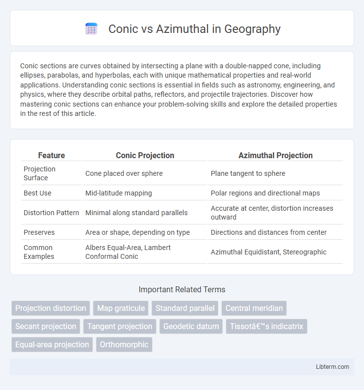 Azimuthal vs Conic in Geography - What is The Difference?