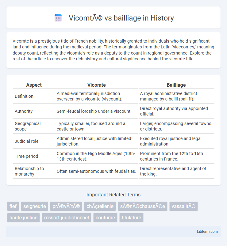 bailliage vs Vicomté in History - What is The Difference?