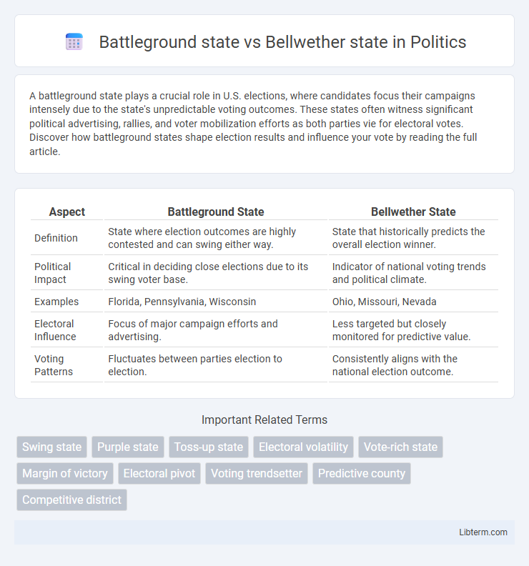 Bellwether state vs Battleground state in Politics - What is The Difference?