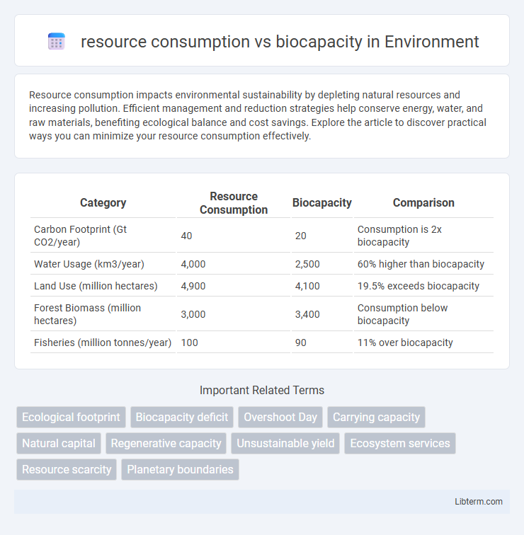 biocapacity vs resource consumption in Environment - What is The Difference?