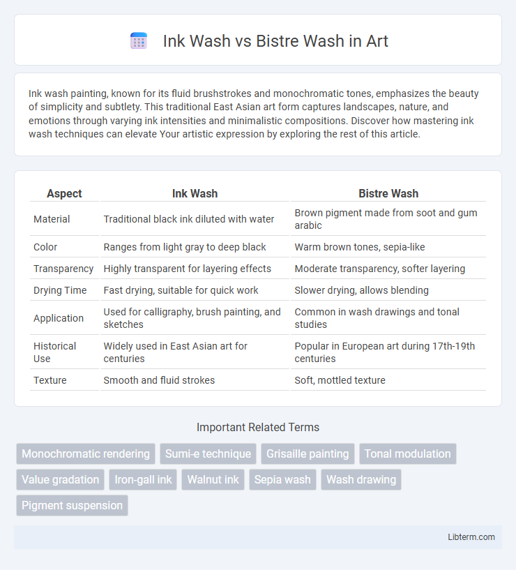 Bistre Wash vs Ink Wash in Art - What is The Difference?