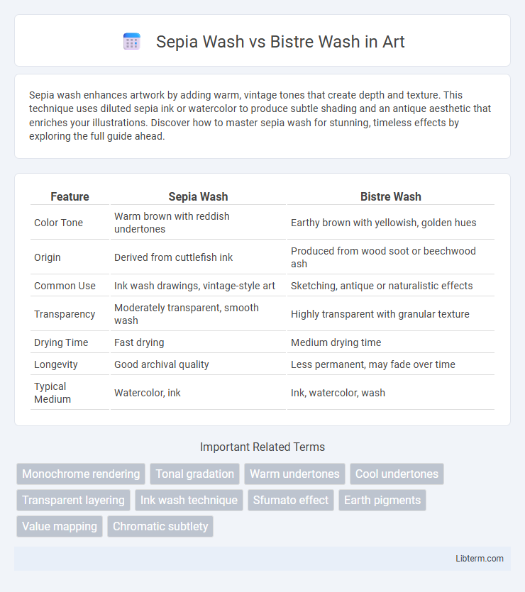 Bistre Wash vs Sepia Wash in Art - What is The Difference?