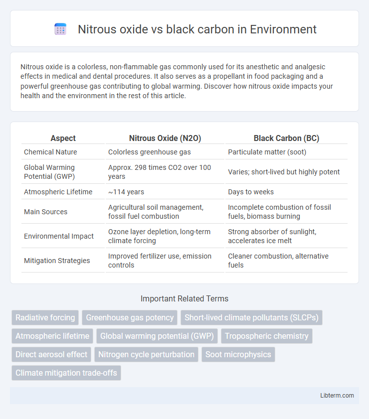 black carbon vs Nitrous oxide in Environment - What is The Difference?