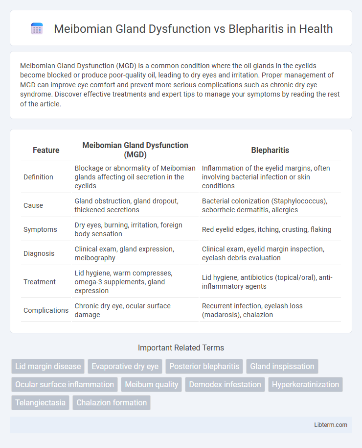 Blepharitis vs Meibomian Gland Dysfunction in Health - What is The Difference?