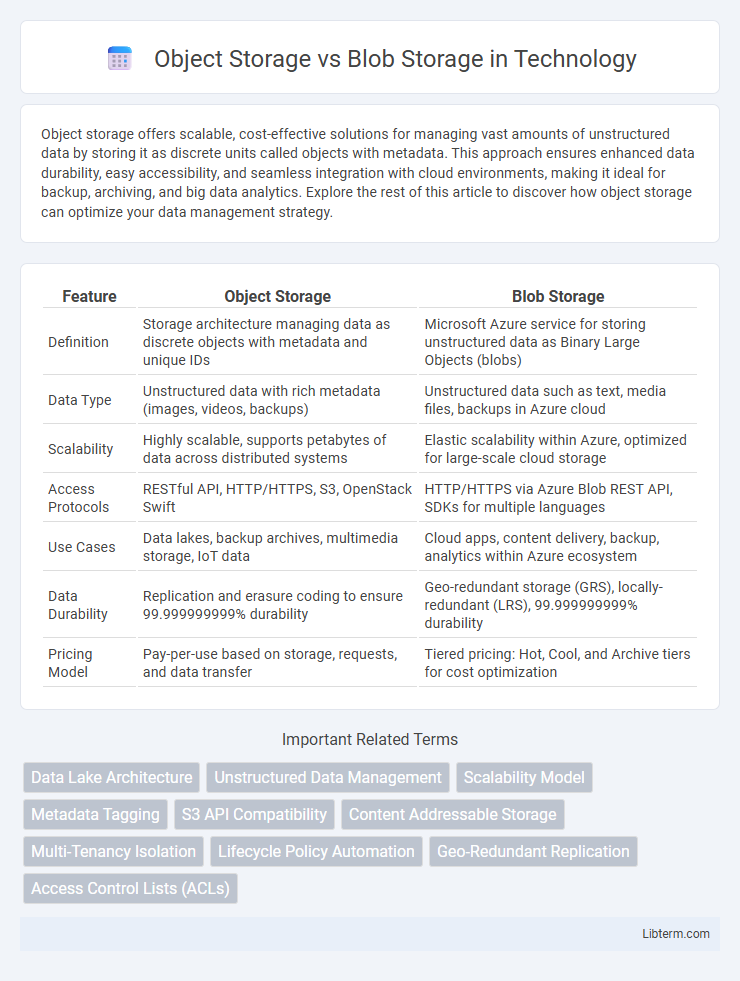 Blob Storage vs Object Storage in Technology - What is The Difference?