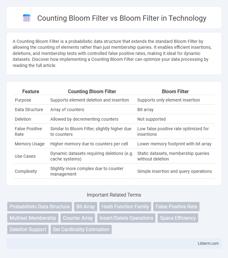 Bloom Filter vs Counting Bloom Filter in Technology - What is The Difference?