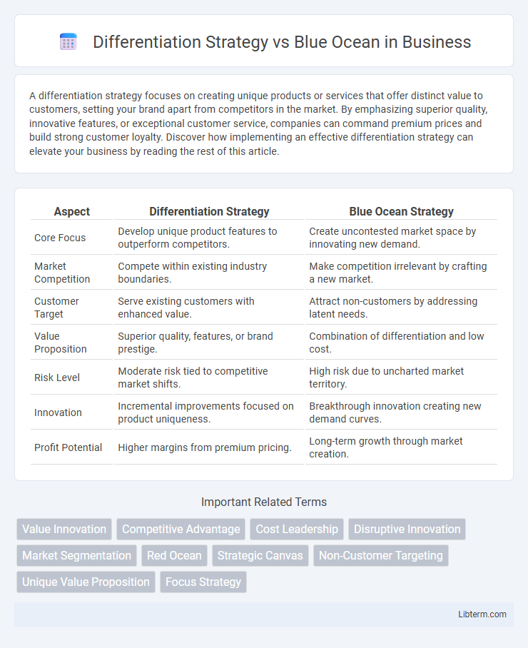 Blue Ocean vs Differentiation Strategy in Business - What is The Difference?