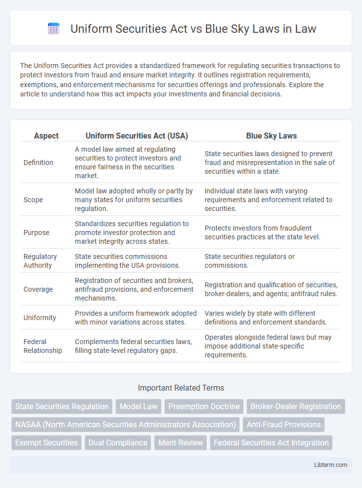 Blue Sky Laws vs Uniform Securities Act in Law - What is The Difference?