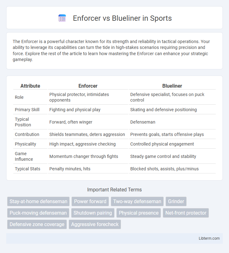 Blueliner vs Enforcer in Sports - What is The Difference?