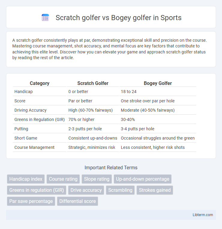 Bogey golfer vs Scratch golfer in Sports - What is The Difference?