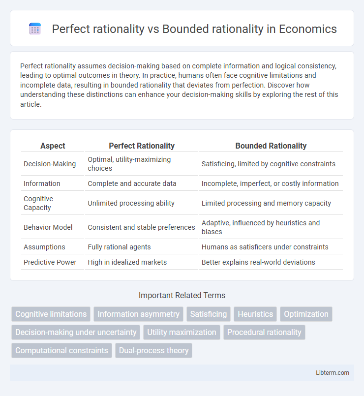 Bounded rationality vs Perfect rationality in Economics - What is The Difference?