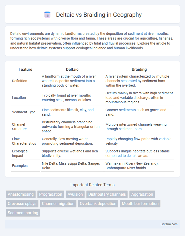 Braiding vs Deltaic in Geography - What is The Difference?