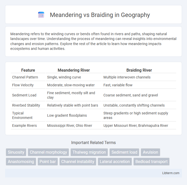 Braiding vs Meandering in Geography - What is The Difference?