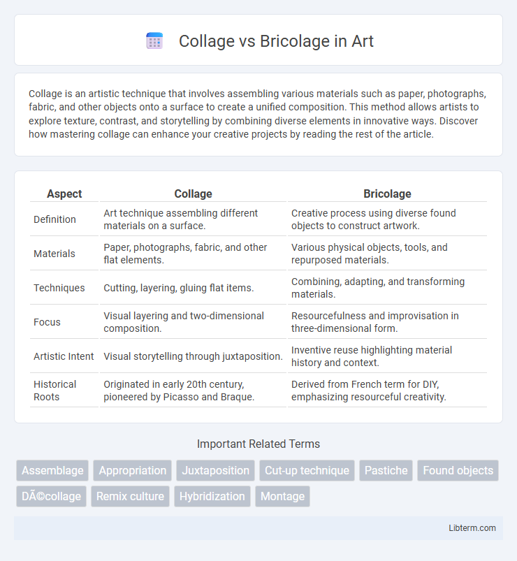 Bricolage vs Collage in Art - What is The Difference?