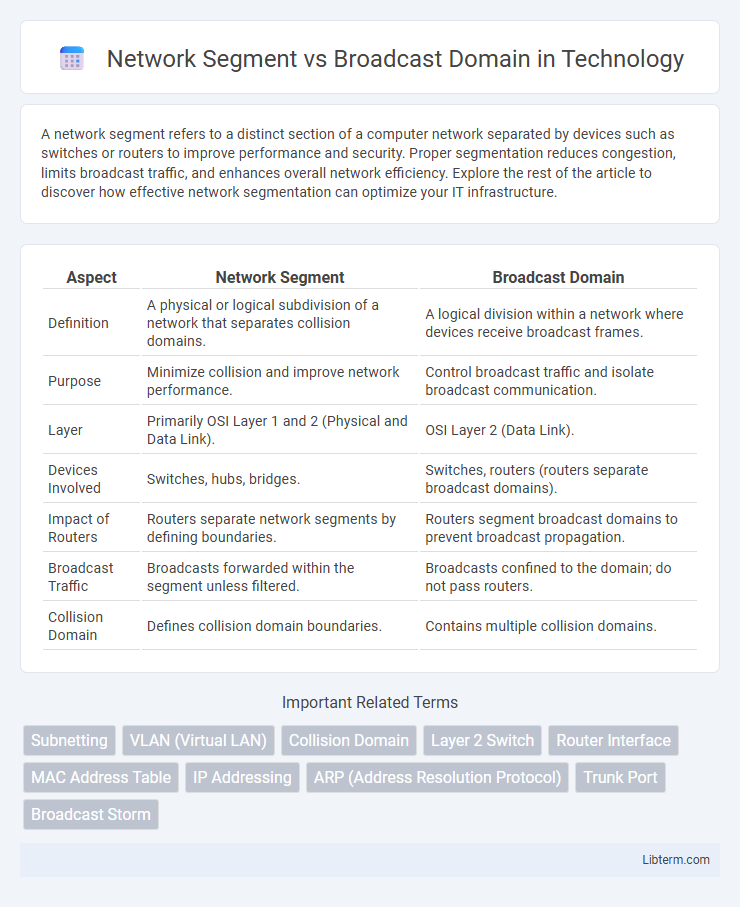 Broadcast Domain vs Network Segment in Technology - What is The Difference?