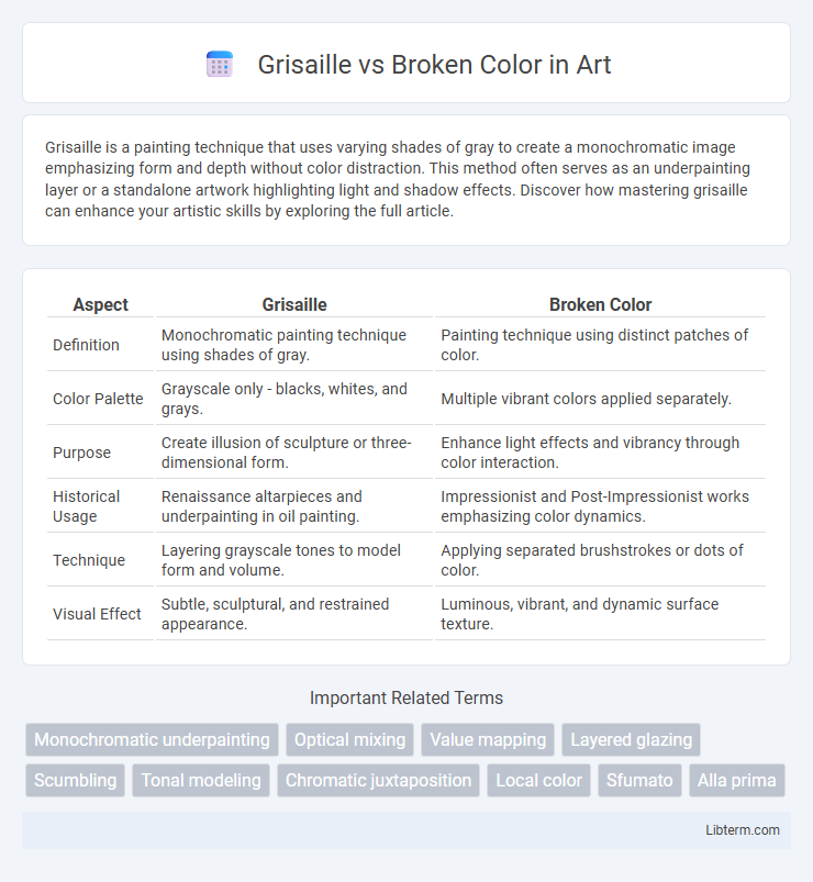 Broken Color vs Grisaille in Art - What is The Difference?