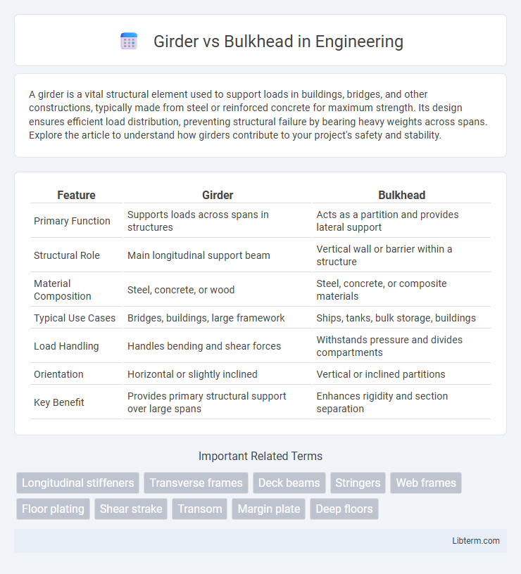 Bulkhead vs Girder in Engineering - What is The Difference?