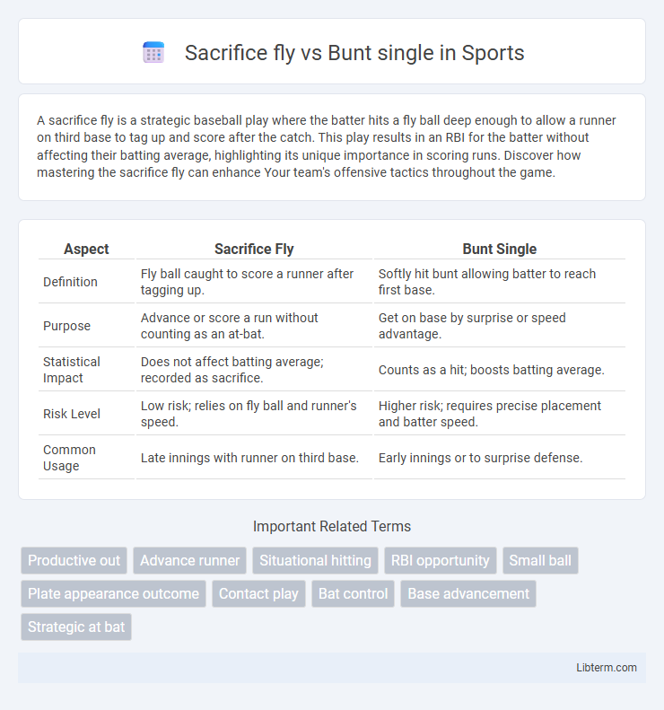 Bunt single vs Sacrifice fly in Sports - What is The Difference?