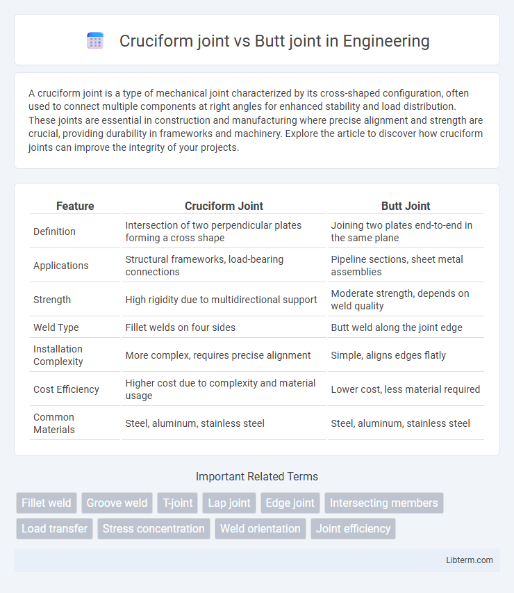 Butt joint vs Cruciform joint in Engineering - What is The Difference?
