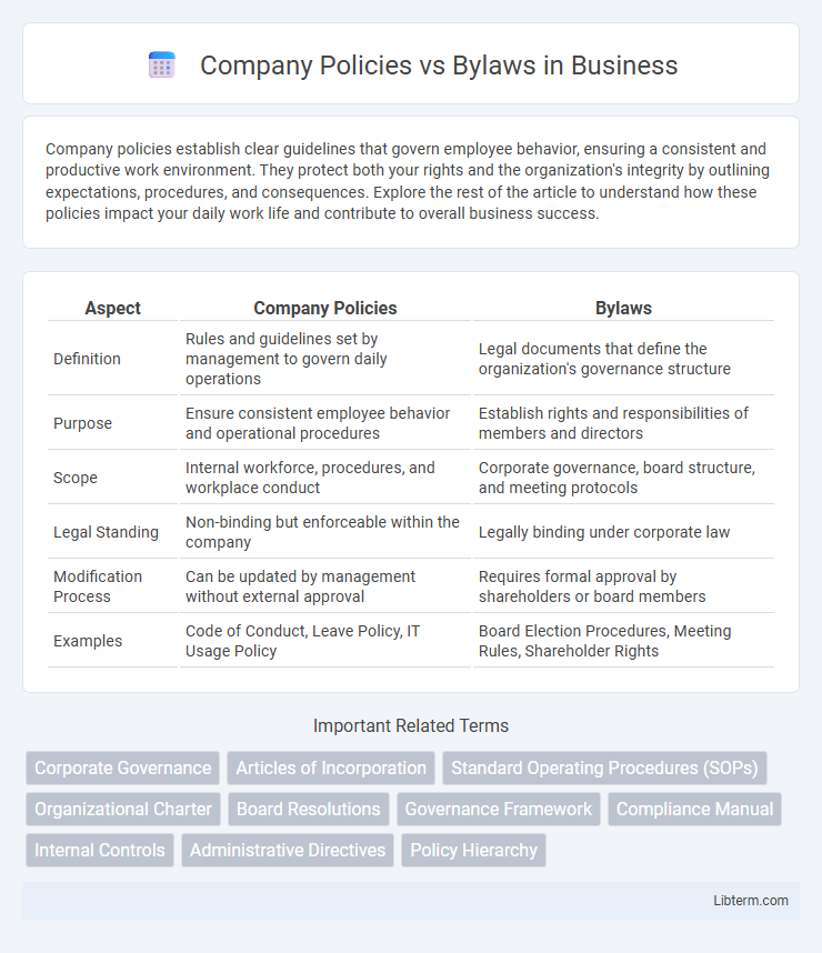 Bylaws vs Company Policies in Business - What is The Difference?