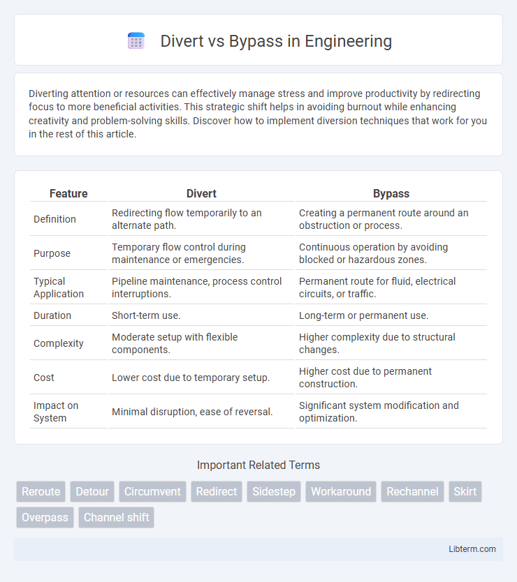 Bypass vs Divert in Engineering - What is The Difference?