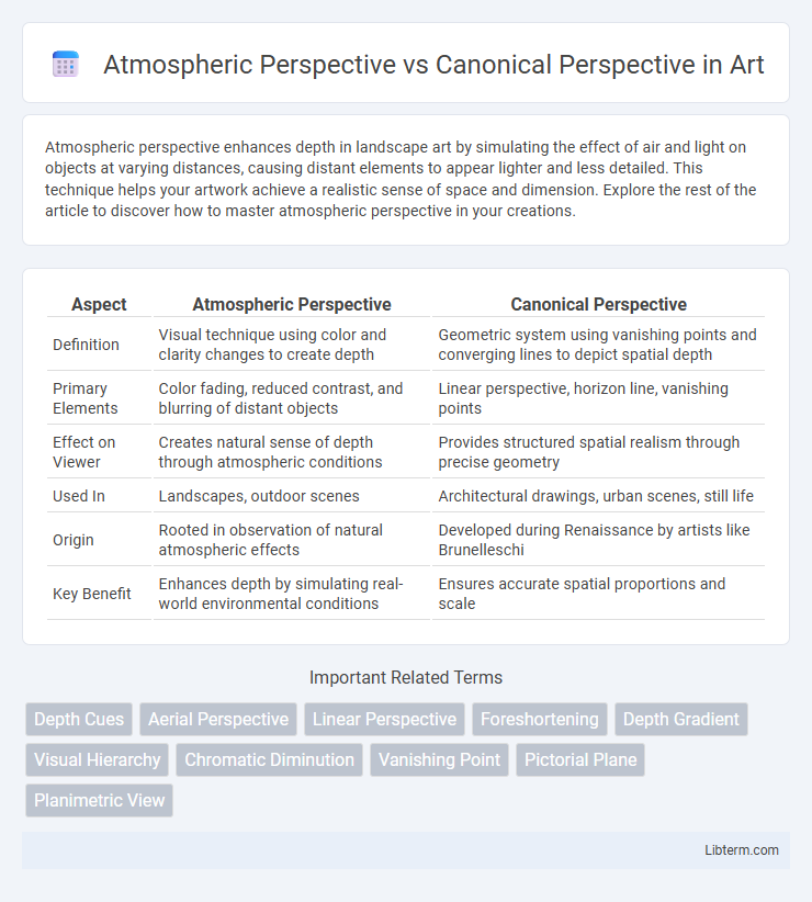 Canonical Perspective vs Atmospheric Perspective in Art - What is The Difference?