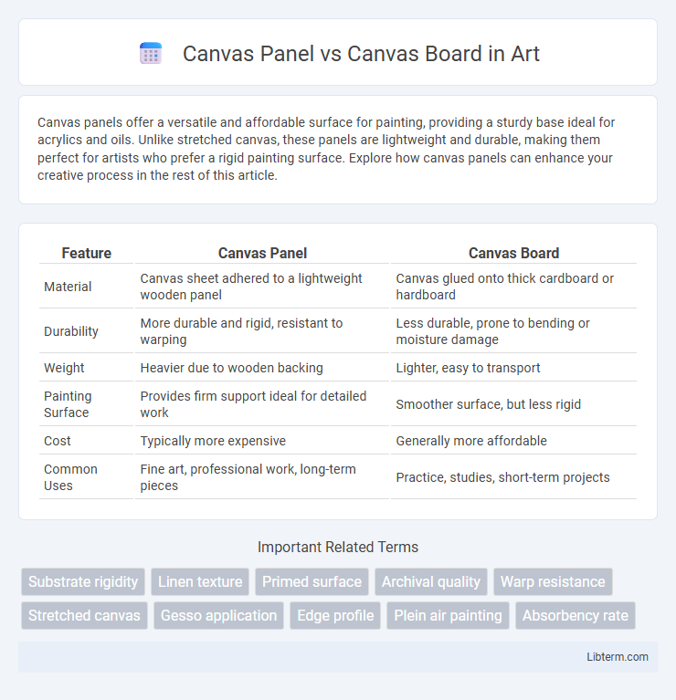 Canvas Board vs Canvas Panel in Art - What is The Difference?