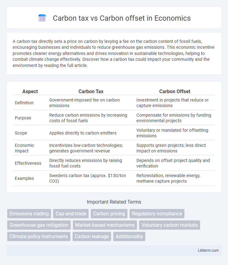Carbon offset vs Carbon tax in Economics - What is The Difference?