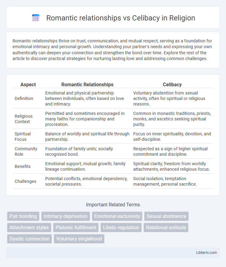 Celibacy vs Romantic relationships in Religion - What is The Difference?