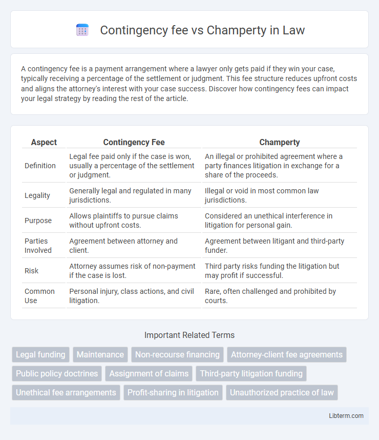 Champerty vs Contingency fee in Law - What is The Difference?
