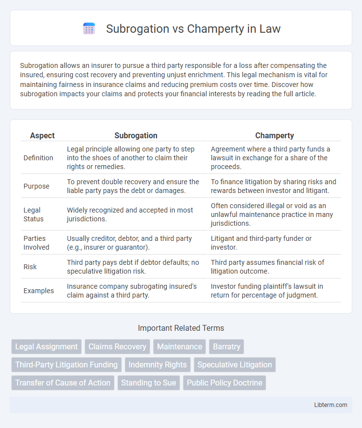 Champerty vs Subrogation in Law - What is The Difference?