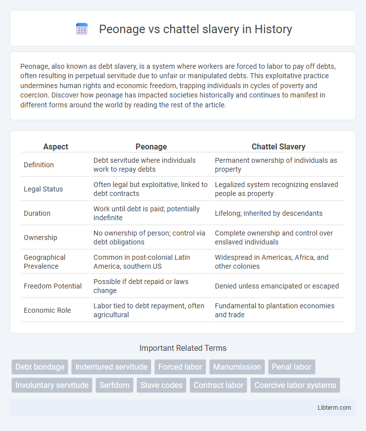 chattel slavery vs Peonage in History - What is The Difference?