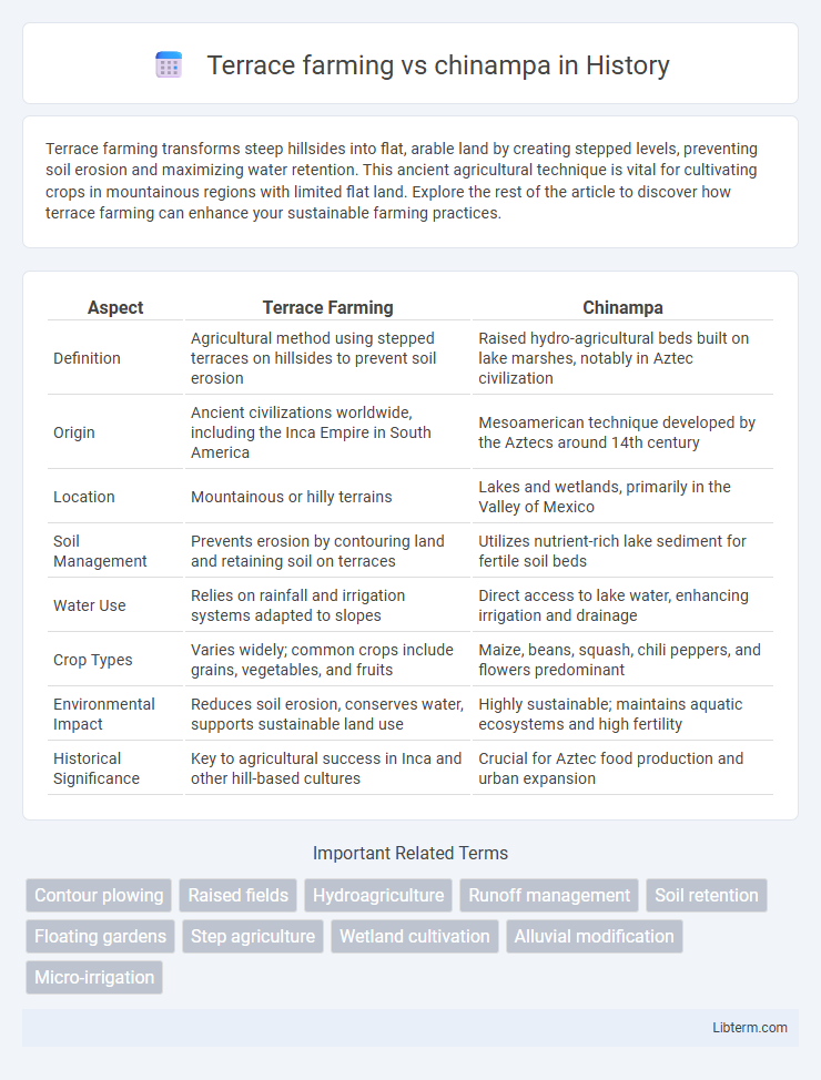 chinampa vs Terrace farming in History - What is The Difference?