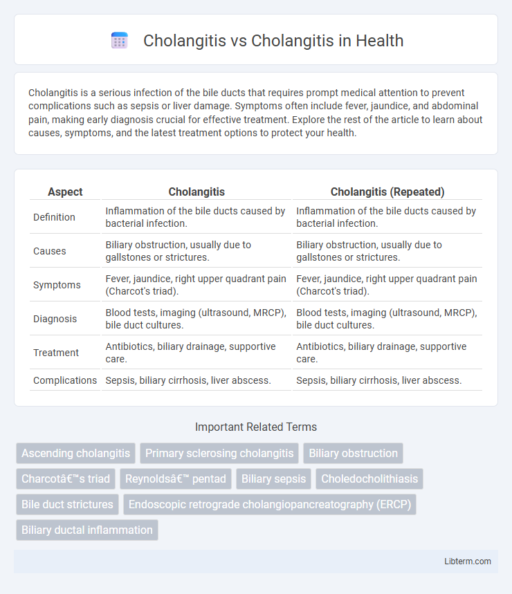 Cholangitis vs Cholangitis in Health - What is The Difference?
