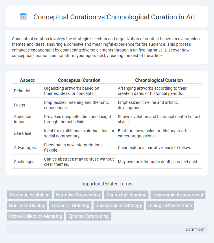 Chronological Curation vs Conceptual Curation in Art - What is The Difference?