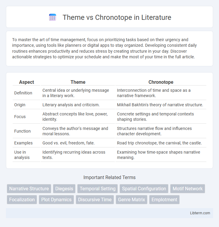 Chronotope vs Theme in Literature - What is The Difference?
