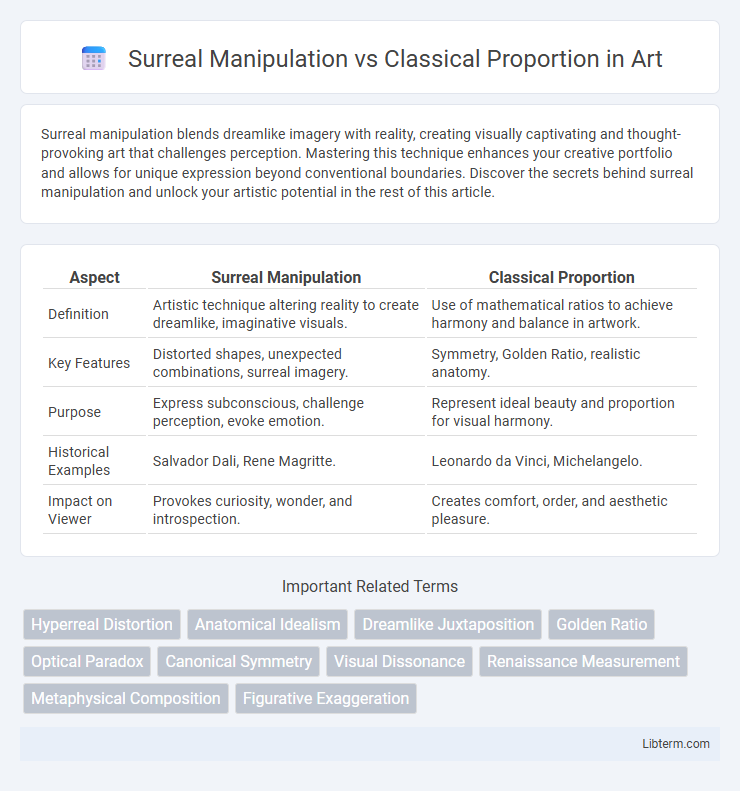 Classical Proportion vs Surreal Manipulation in Art - What is The Difference?