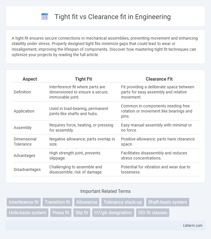 Clearance fit vs Tight fit in Engineering - What is The Difference?