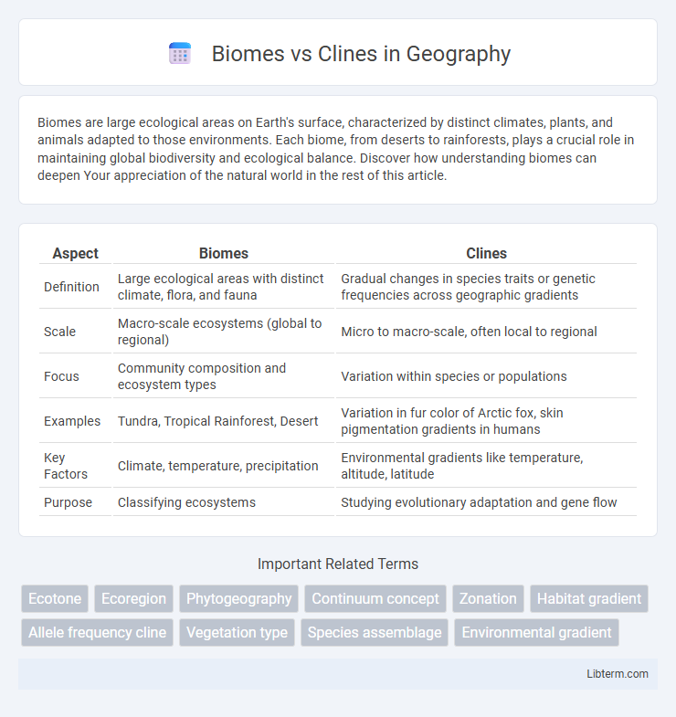 Clines vs Biomes in Geography - What is The Difference?