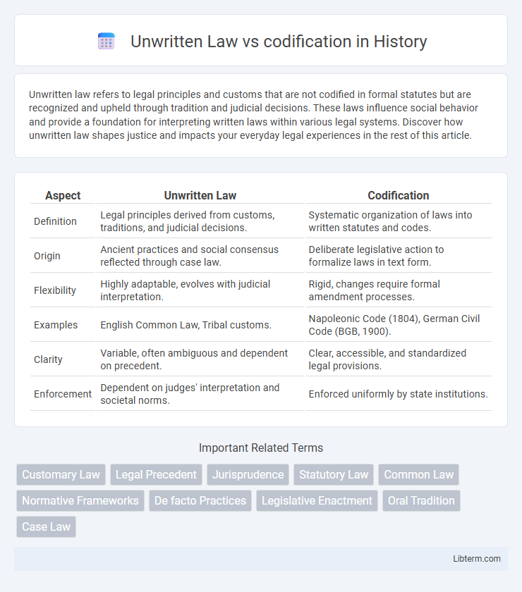 codification vs Unwritten Law in History - What is The Difference?