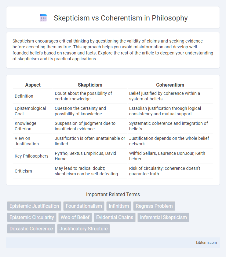 Coherentism vs Skepticism in Philosophy - What is The Difference?