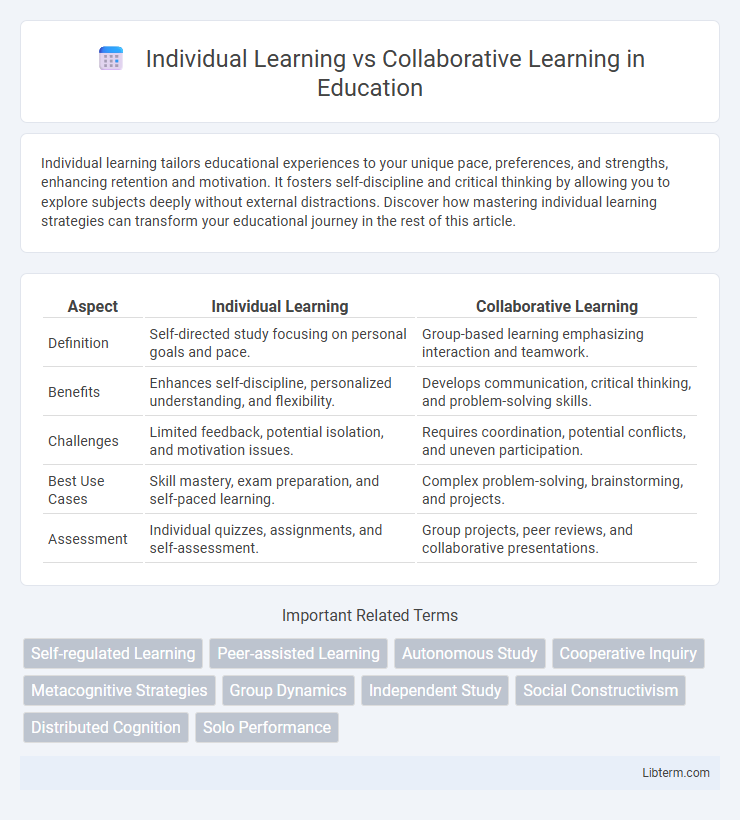 Collaborative Learning vs Individual Learning in Education - What is The Difference?