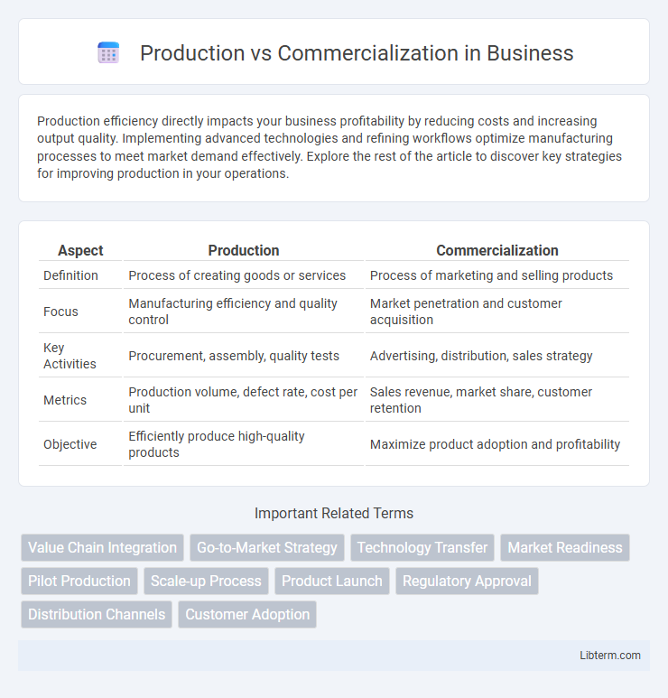 Commercialization vs Production in Business - What is The Difference?
