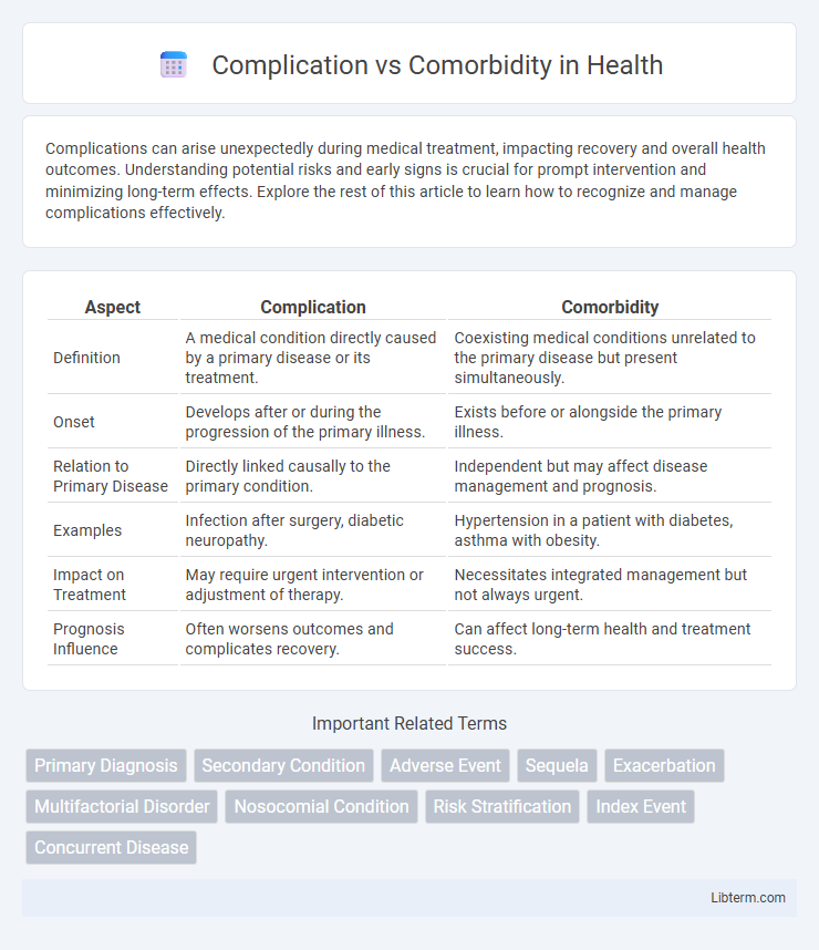Comorbidity vs Complication in Health - What is The Difference?