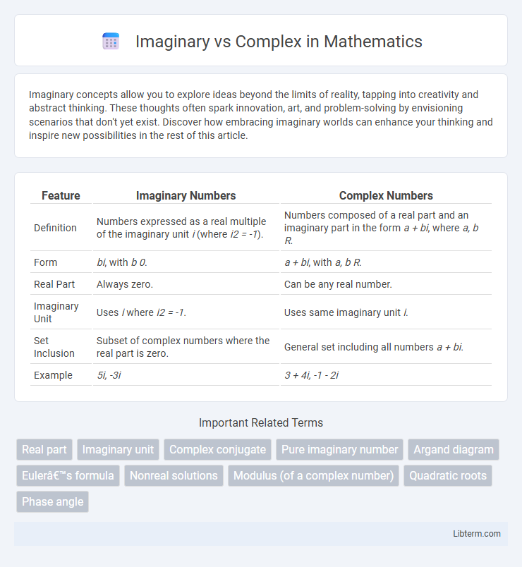 Complex vs Imaginary in Mathematics - What is The Difference?