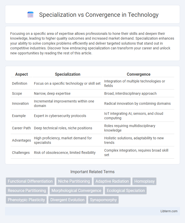 Convergence vs Specialization in Technology - What is The Difference?