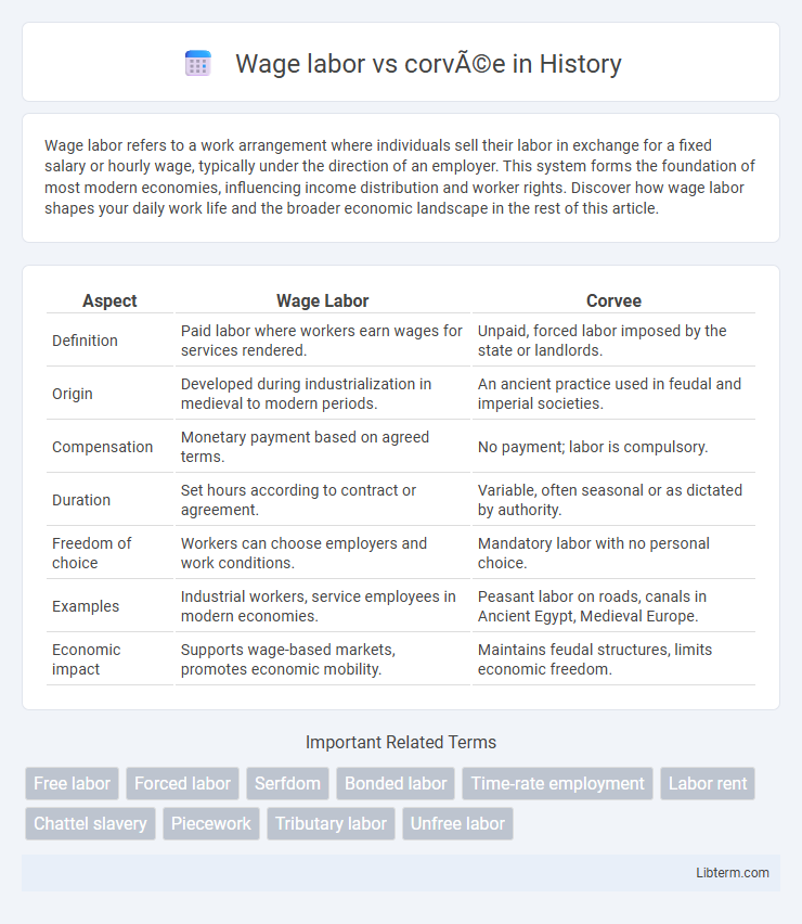 corvée vs Wage labor in History - What is The Difference?