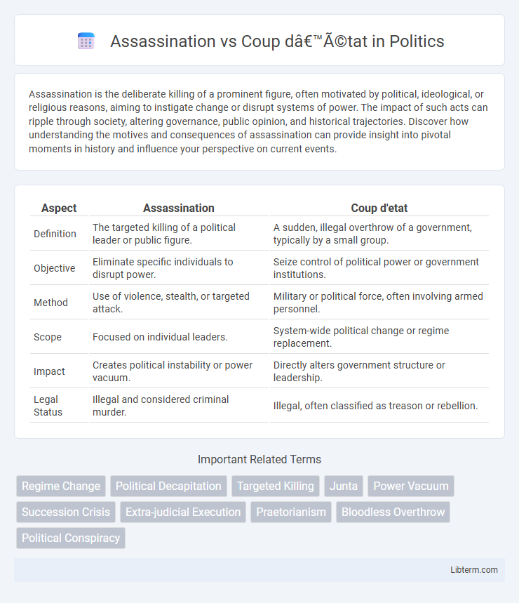 Coup d’état vs Assassination in Politics - What is The Difference?